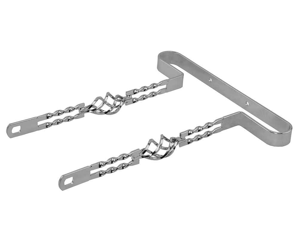 20 Lowrider Double Twisted Bumper Cage - Chrome for Bike Front & Rear