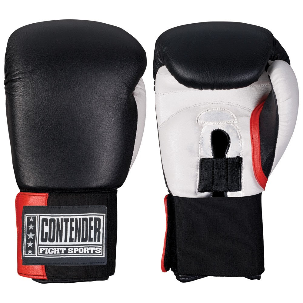 Boxing Training Gloves - Durable Leather Sparring Gloves with Adjustable Closure