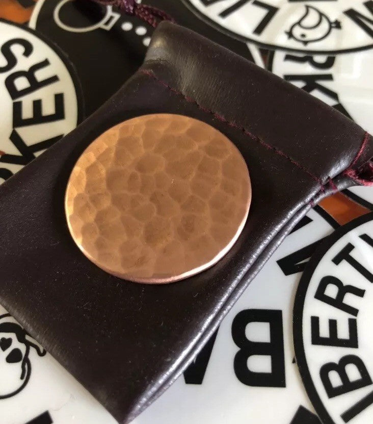 Handmade Custom Copper Golf Ball Marker 1.25 Inch Personalizable Gift