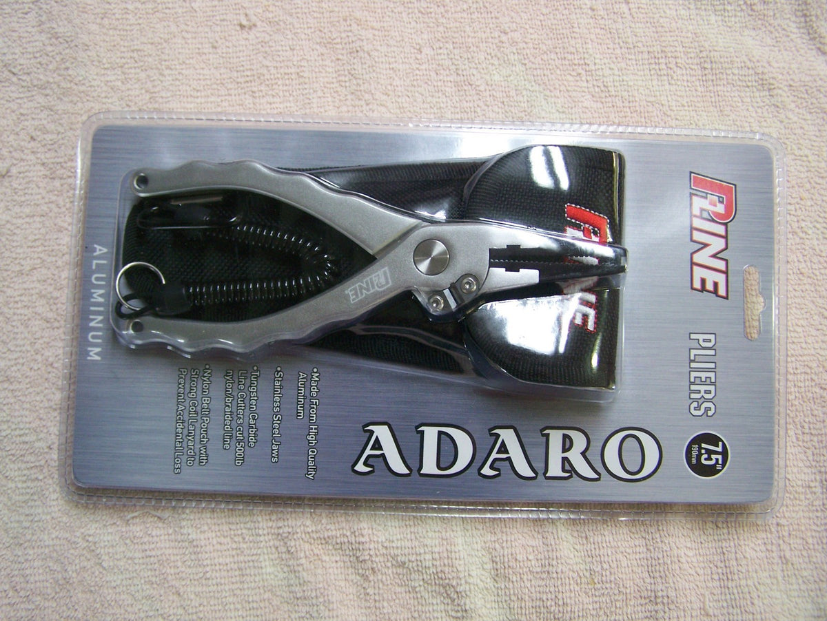 Aluminum Fishing Pliers with Line Cutter and Sheath - 7.5 Inch Saltwater Tackle