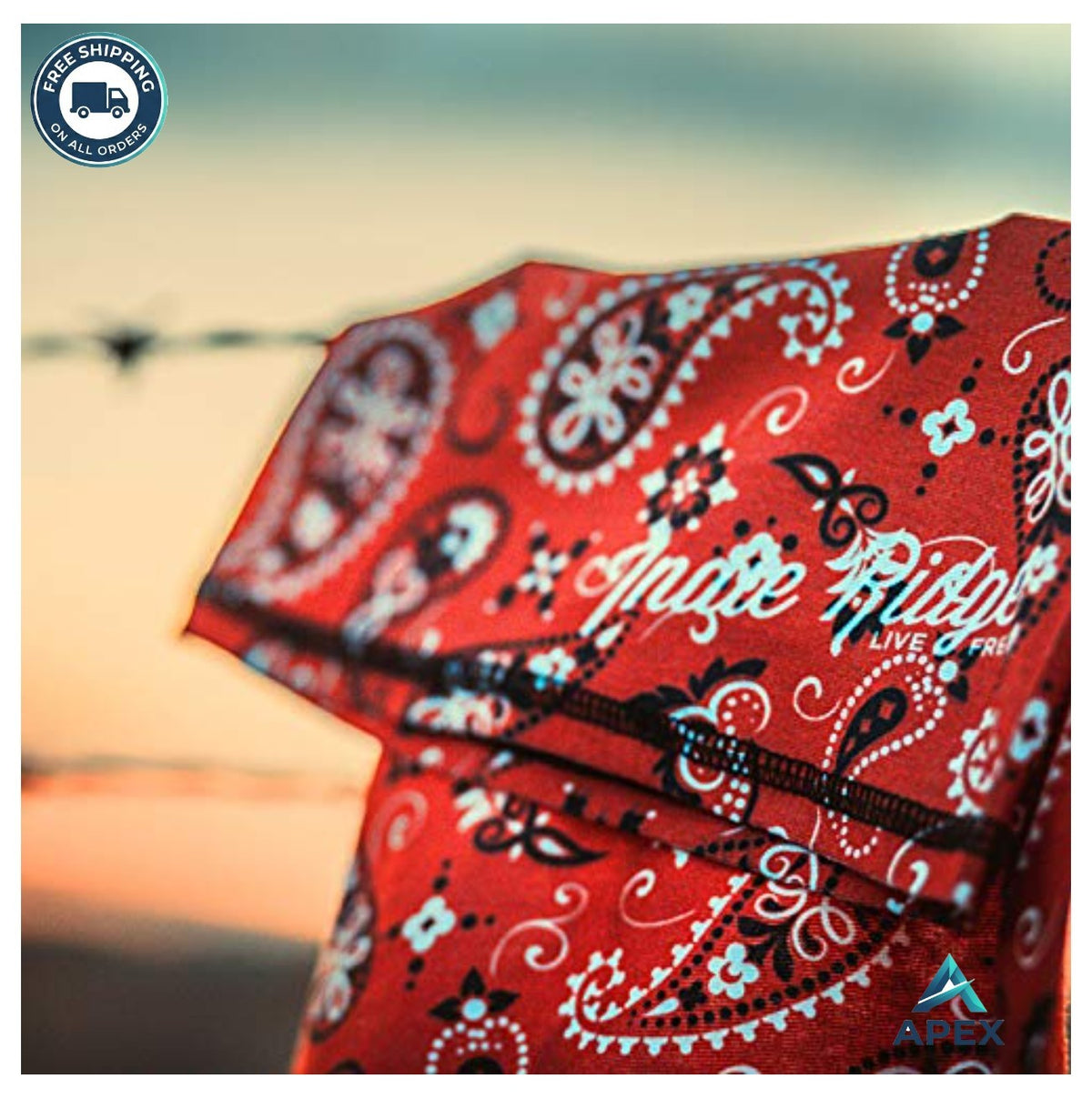 Wind-Resistant Microfiber Face Mask for Motorcycle Ski Snowboarding UV Protection - Red Paisley