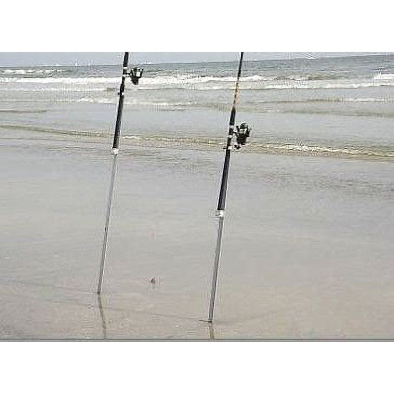 Heavy Duty PVC Sand Spike Beach Fishing Rod Holder - 27 Inch Pre-Drilled