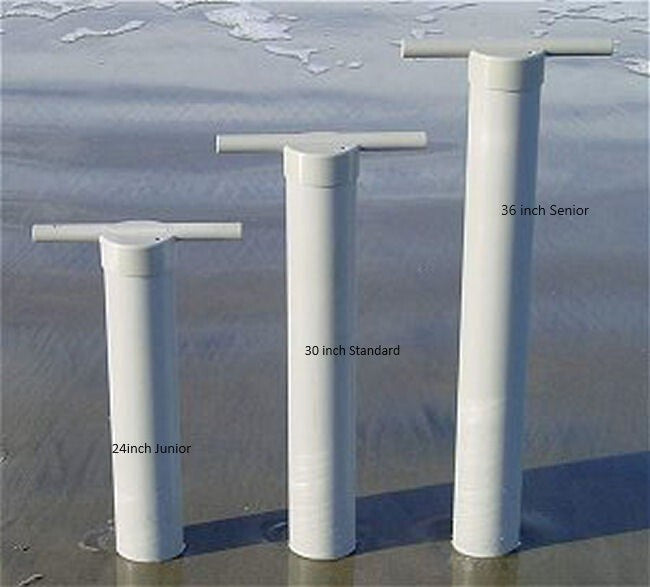PVC Razor Clam Gun - 36 Inch Tall Clam Dredge for Shellfish Harvesting
