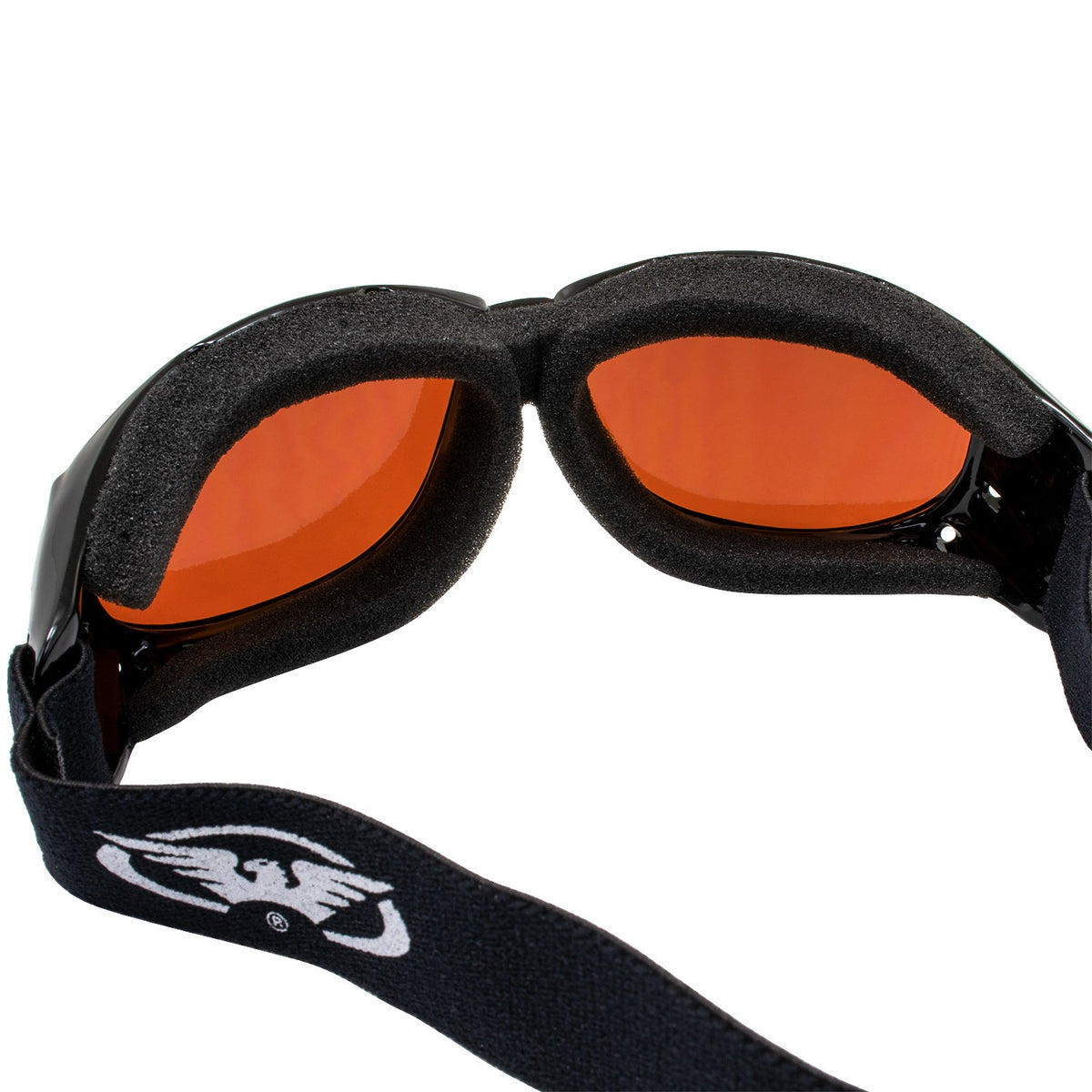 Motorcycle Riding Goggles with Smoke & Mirror Lens + Microfiber Bags