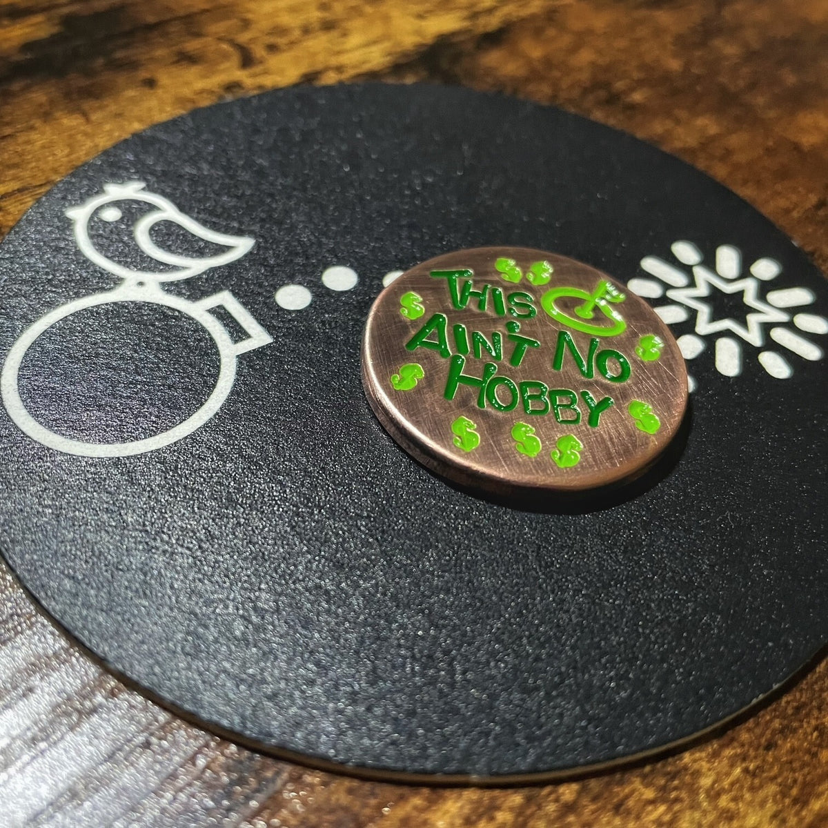 Handmade Copper Golf Ball Marker Custom Engraved Personalization Gift