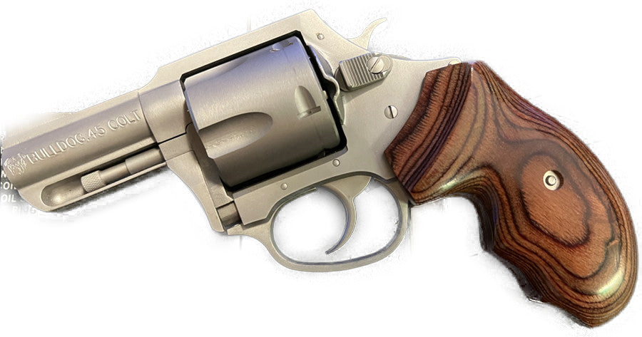 Universal Rosewood Revolver Grips for Charter Arms PRO