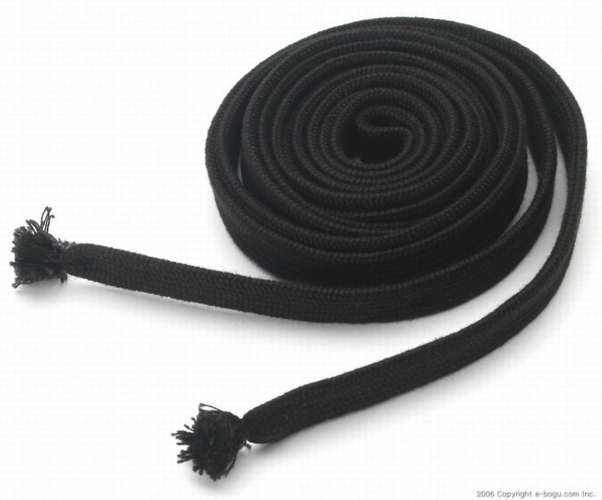 Cotton Sageo for Swords and Scabbards - Black, 190cm