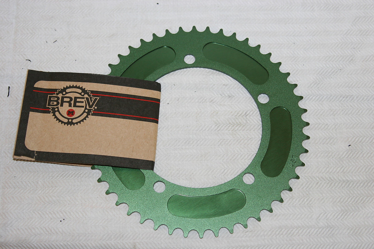 46T Green Aluminum Fixed Gear Chainring 130BCD for Bikes & Fixie