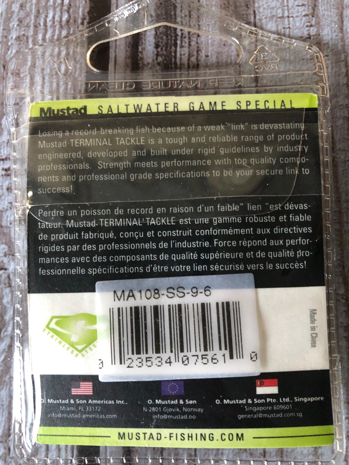 Mustad Ultra SS Split Ring Size 9 - Heavy Duty Fishing Swivels, 6 Pack
