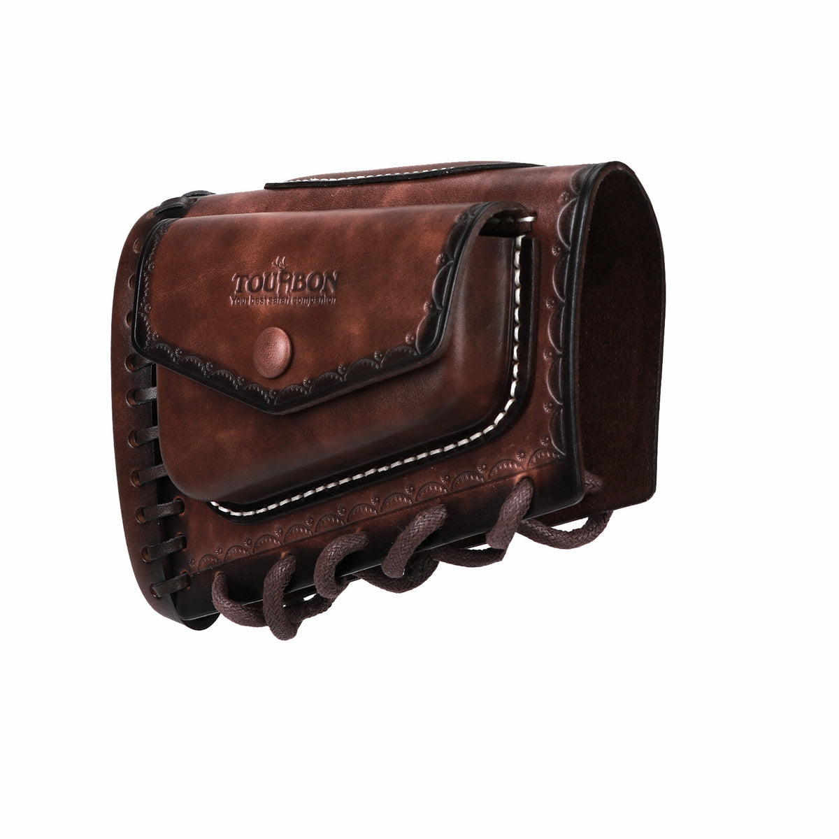 Leather Rifle Recoil Pad with Cheek Rest and Adjustable Stock Cover