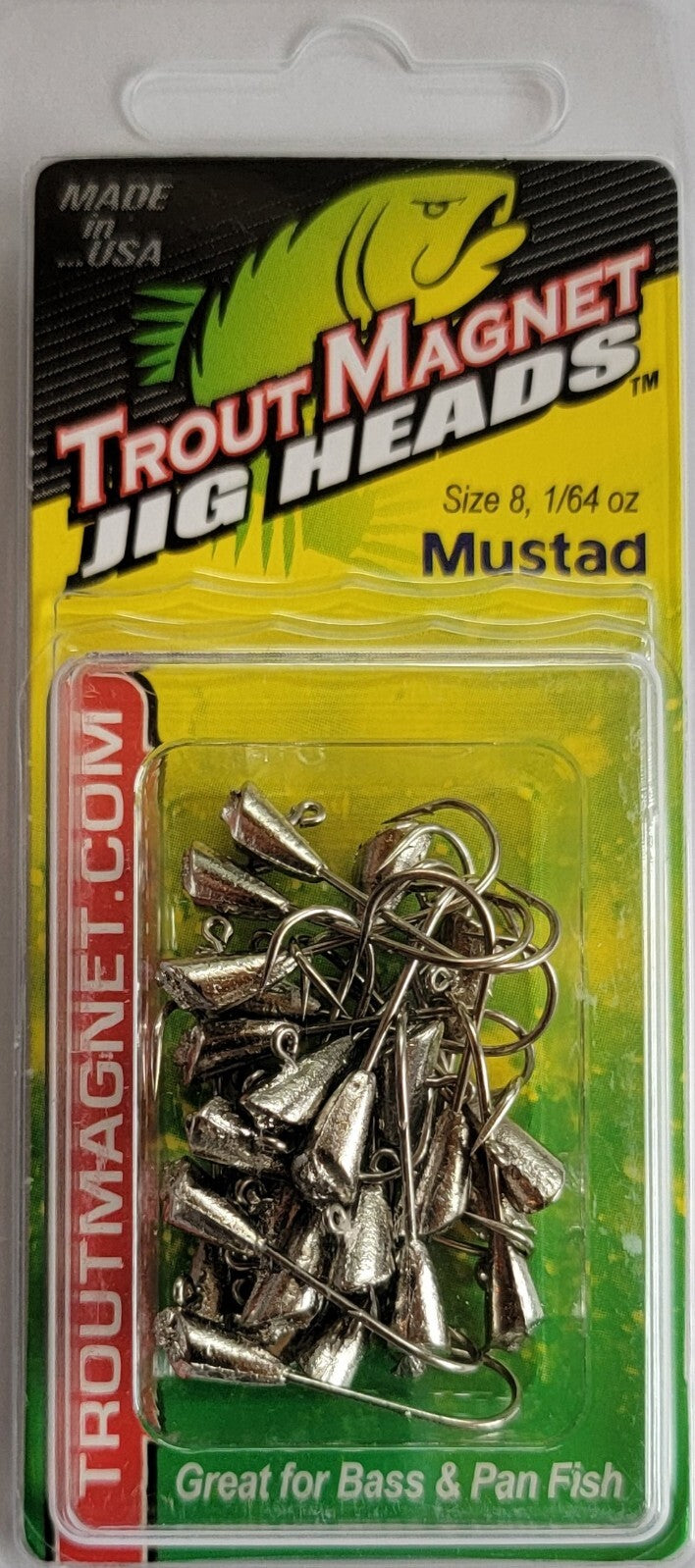 Silver Fishing Jig Heads 25 Pack - Mustad-Style Hook for Lure Tackle