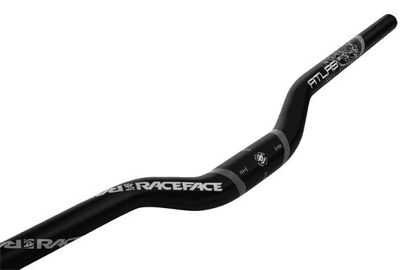 Mountain Bike Riser Handlebar 31.8mm x 785mm - Black, Lightweight Alloy