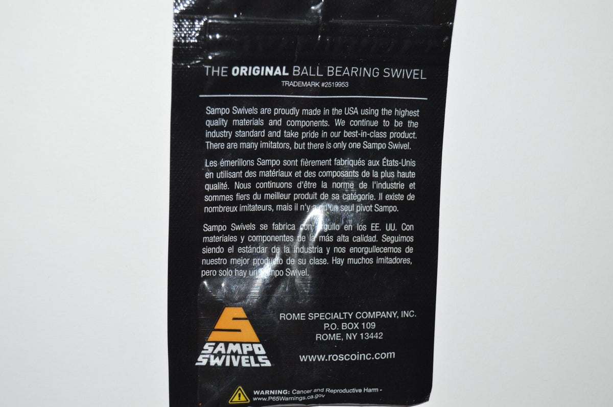 Heavy-Duty Saltwater Fishing Swivels with Welded Ring & Snap - Size 2, 45lb - Pack of 3