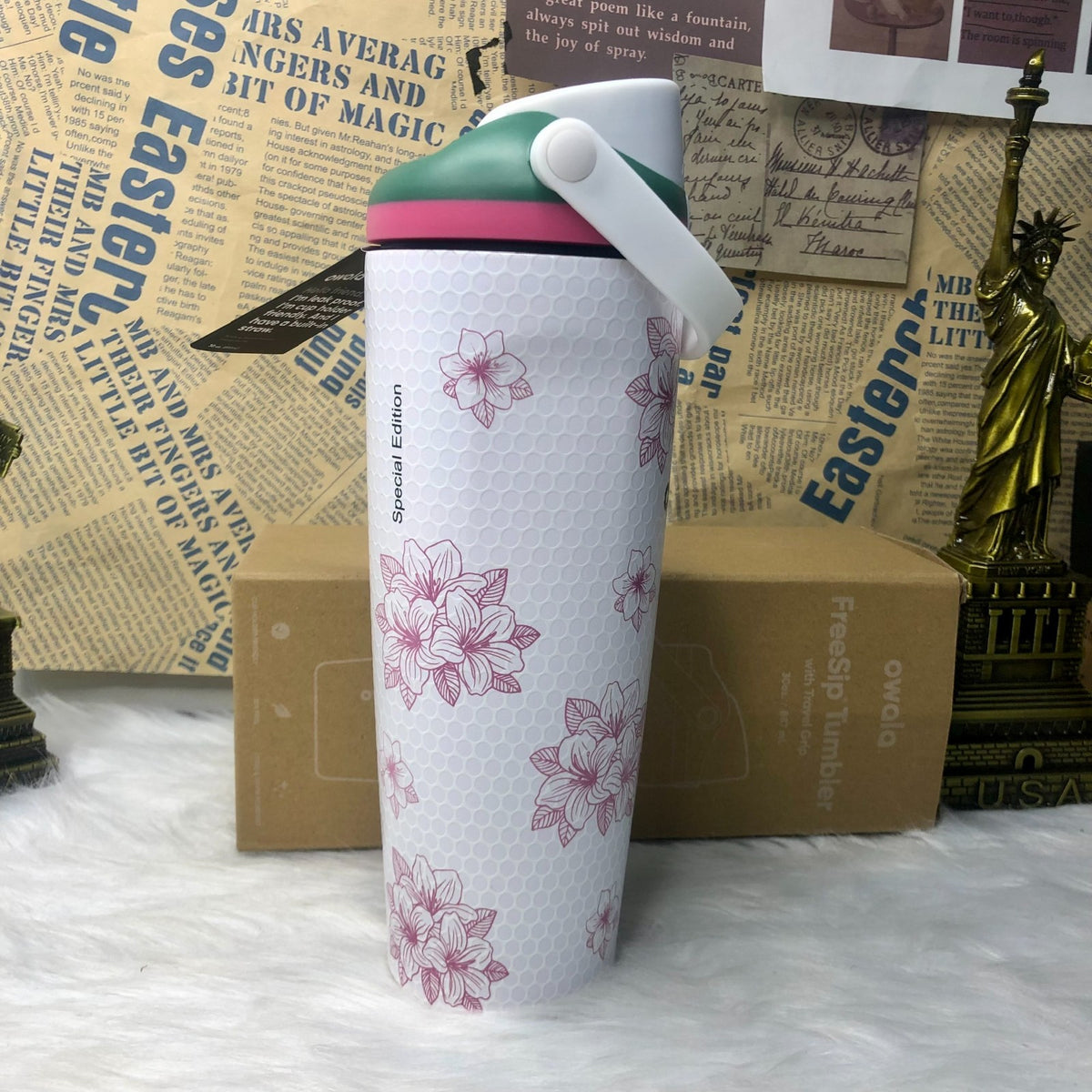 30oz Stainless Steel Insulated Water Bottle with Leak-Proof Lid - Limited Edition