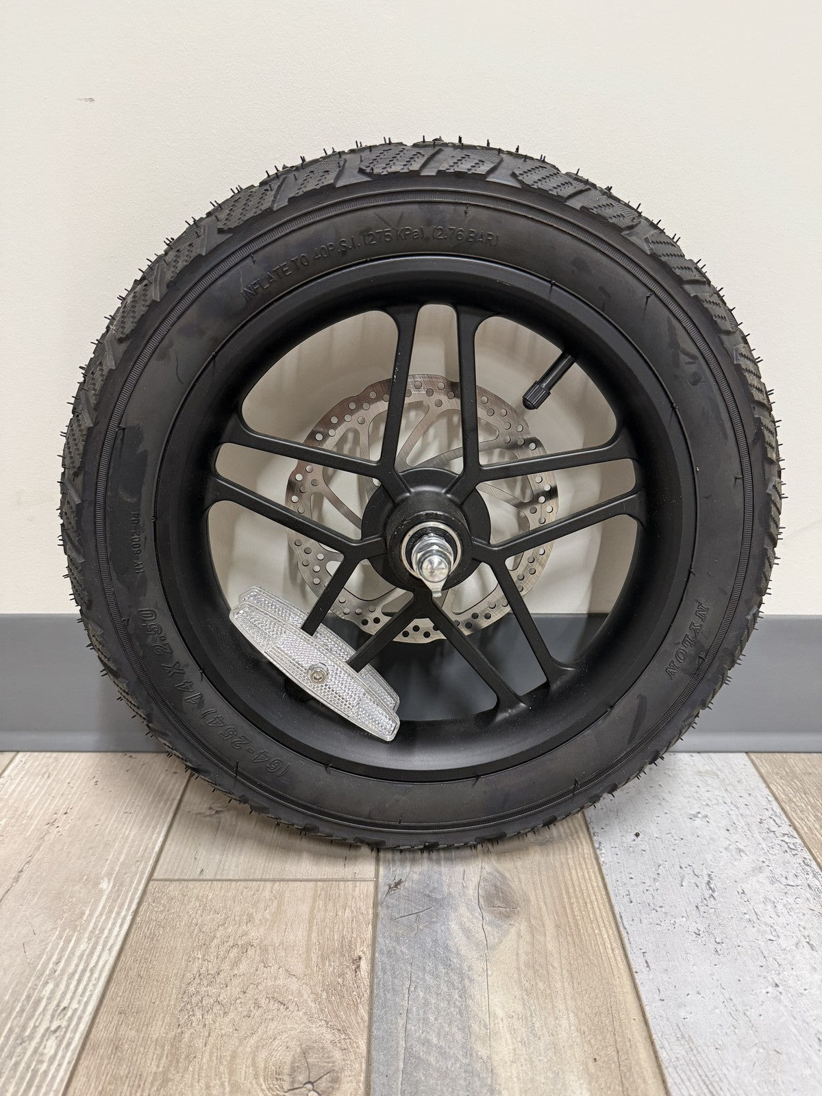 14-Inch Front Wheel Tire Rim & Brake Rotor Assembly for Jetson Bolt Pro Max