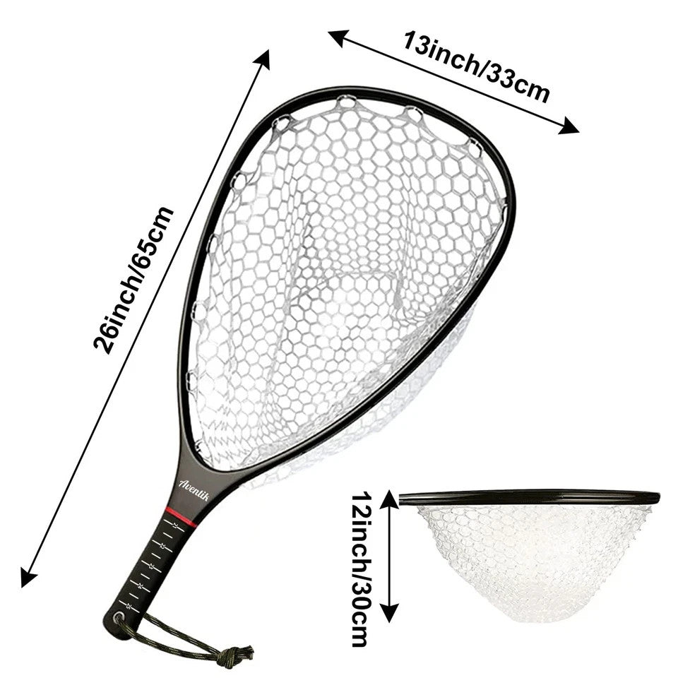 Carbon Fiber Landing Net for Fishing - Fly Fishing Net with Float Handle