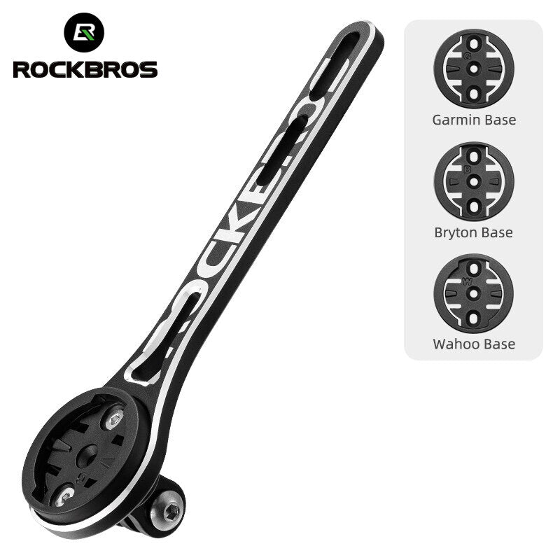 Bike Computer Mount Aluminum Out Front Handlebar Extension for Garmin Wahoo GoPro