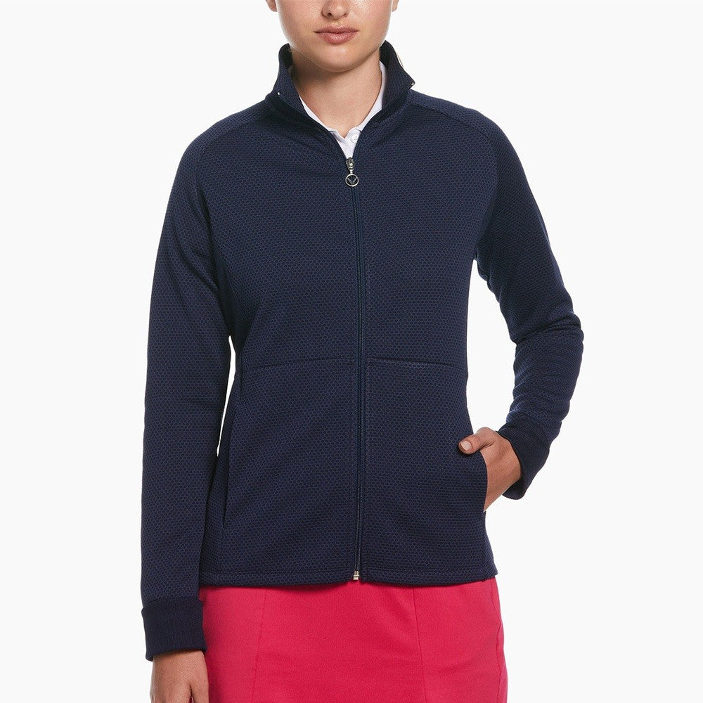 Women's Hexagon Fleece Golf Jacket with Moisture-Wicking Technology
