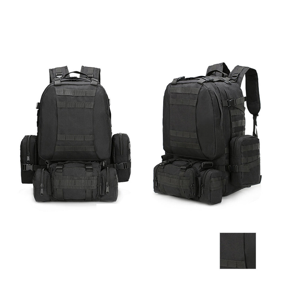 Large Waterproof Tactical Backpack with Molle System for Camping & Hiking