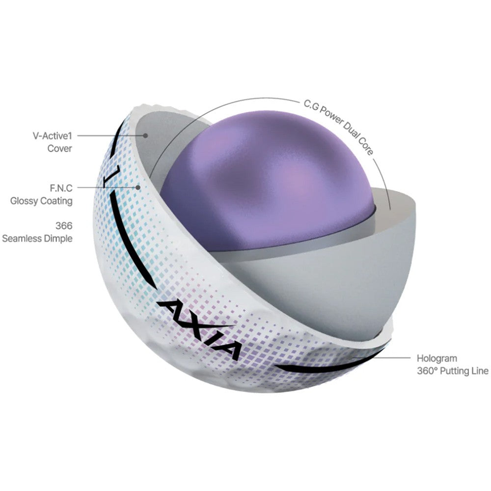 Hologram Golf Balls Pack - Stable Flight and Improved Aim for All Skill Levels