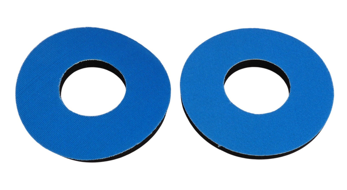 Bicycle Foam Handlebar Grips for BMX Bikes - Blue Neoprene Pair