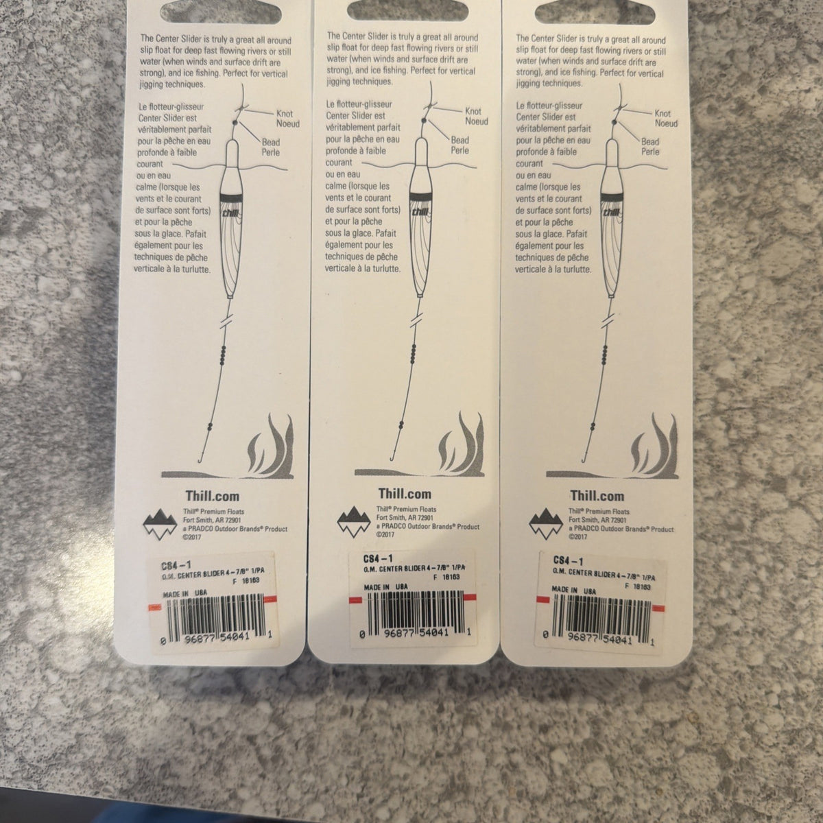 Thill Gold Medal Center Slider Floats - 4 7/8 inch (3 Pack)
