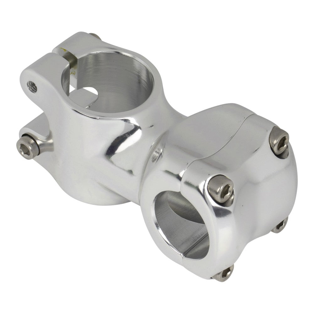 50mm Alloy Bicycle Stem - Silver, 28.6/25.4mm, Mountain & Road Bike
