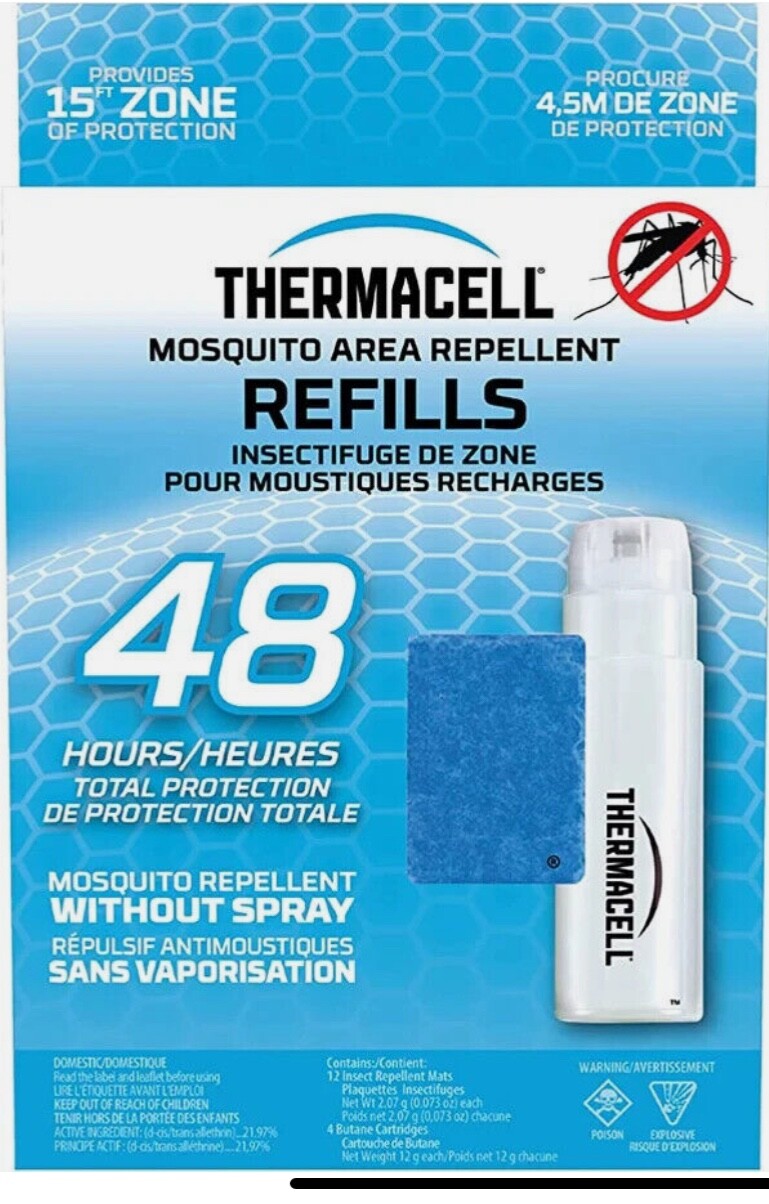 Mosquito Repellent Refills for Thermacell Devices - 48 Hours Protection