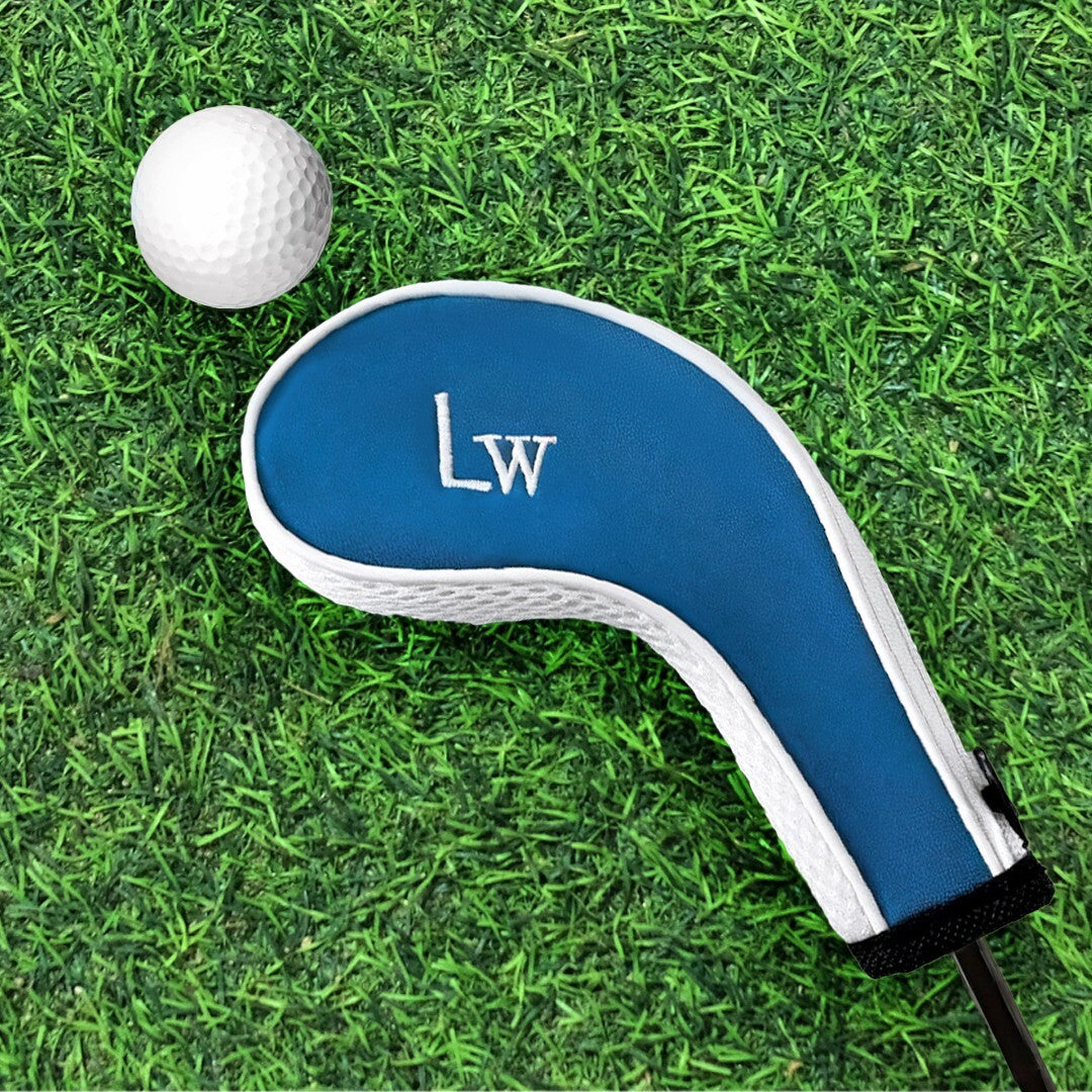 Golf Iron Head Covers 11-Piece Set Embroidered Numbers for Left & Right Handed Clubs Blue/White