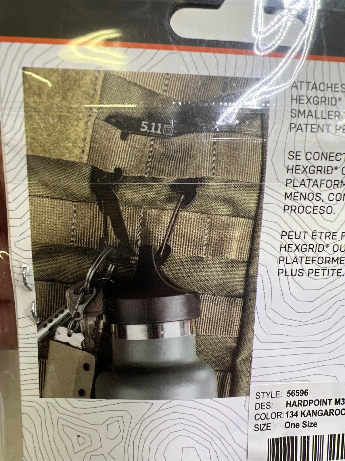 5.11 Hardpoint M3 Coyote Carabiner for MOLLE & HEXGRID Load Platforms