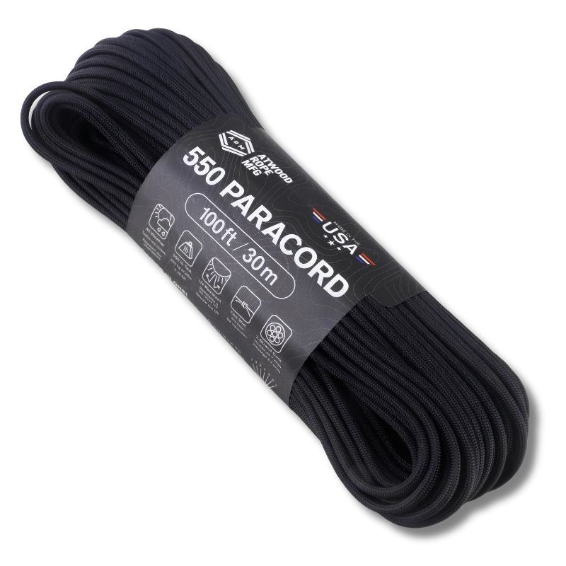 550lb Tensile Strength Paracord 100ft Mil Spec Nylon Cord USA Made