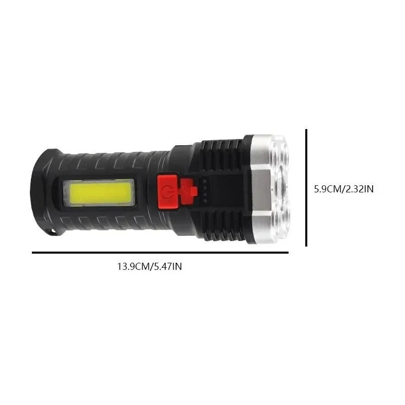 High Power LED Torch Flashlight for Camping Outdoor with 3 Modes and Water Resistance