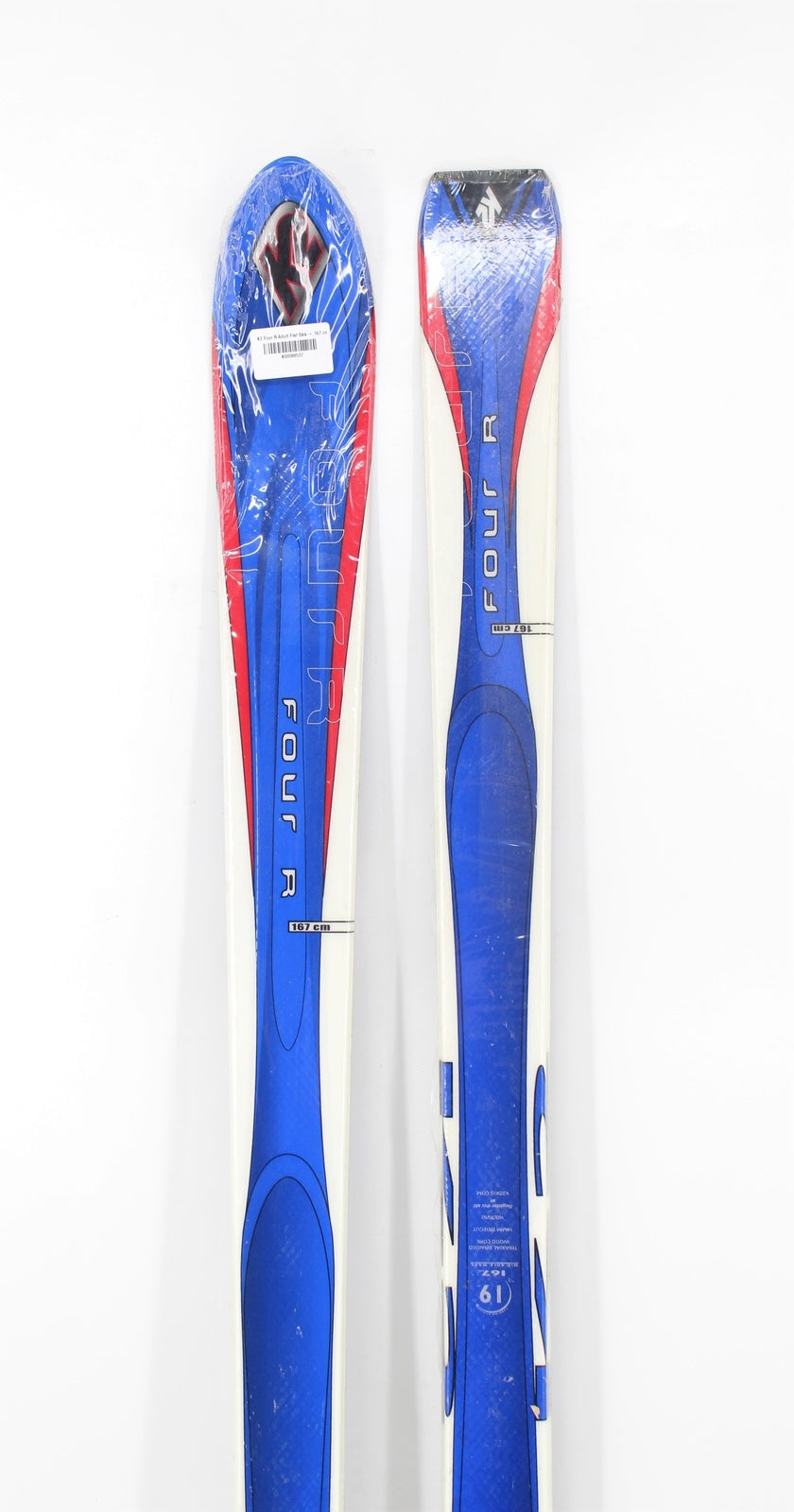 K2 Four R Adult Flat Skis - 167cm, No Bindings, Winter Sports Equipment