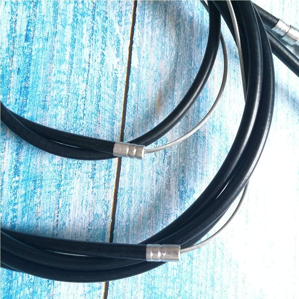 Bicycle Brake Cables Set Front and Rear Black - 68.9 Inch Wires