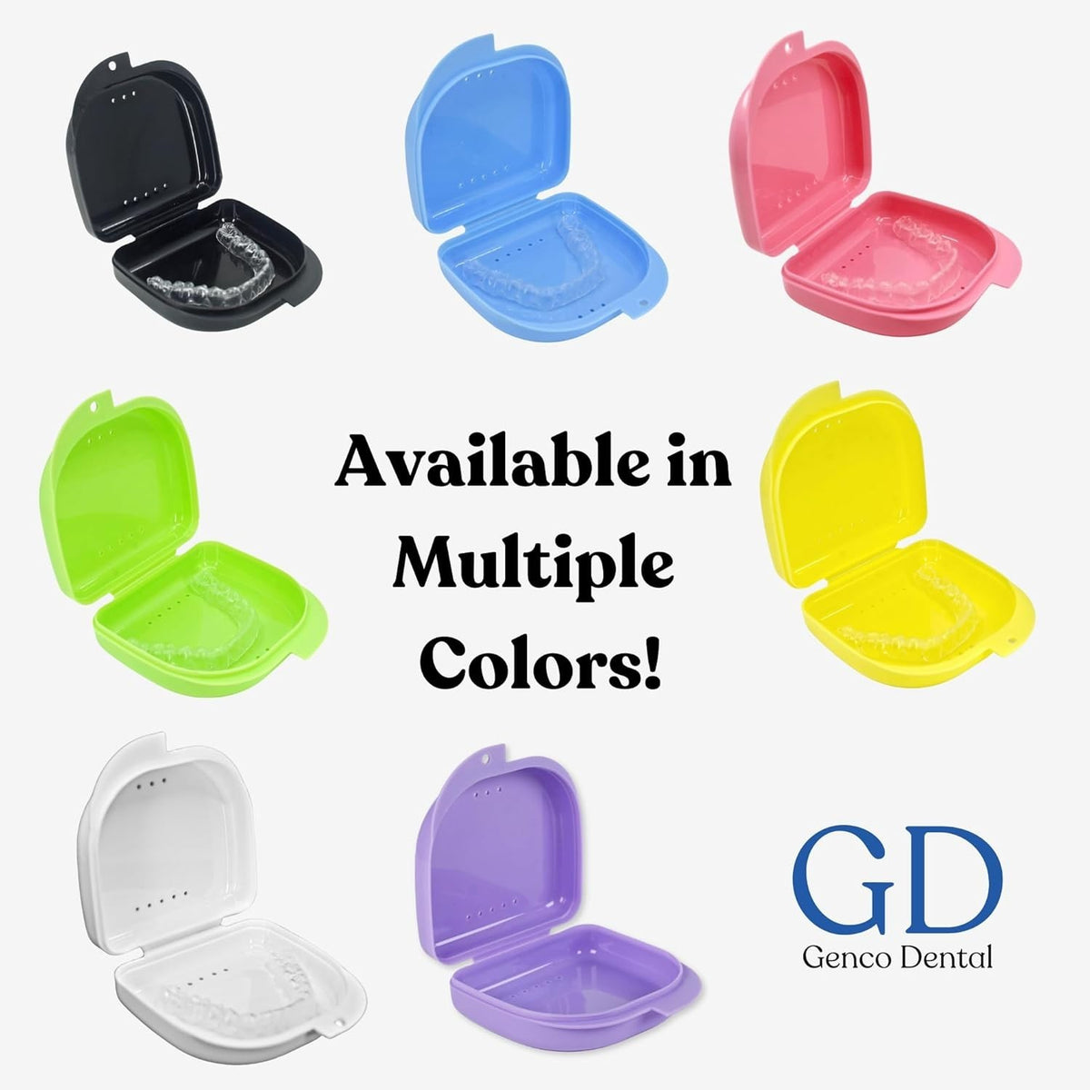Pink Mouthguard Case with 16 Ventilation Holes for Retainer Freshness