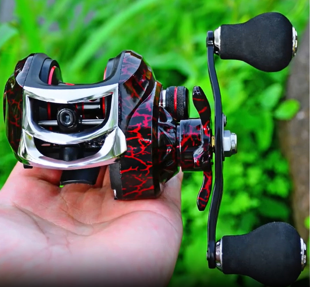 High-Speed Baitcasting Fishing Reel 7.2:1 Gear Ratio Max 22LB Drag