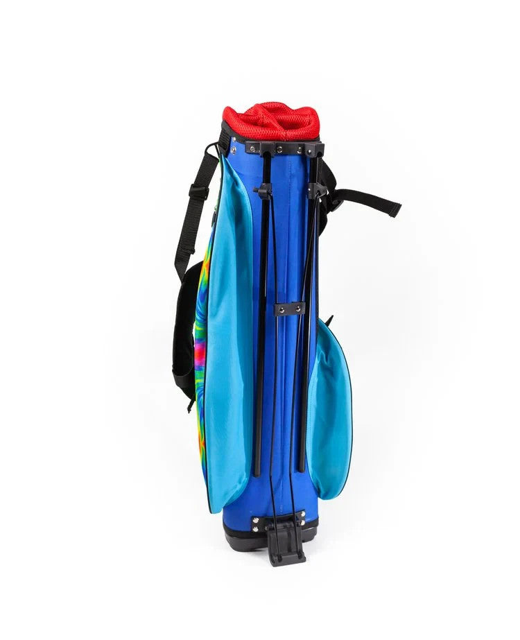 Junior Tie Dye Golf Stand Bag Lightweight Kids Golf Bag with Rain Hood