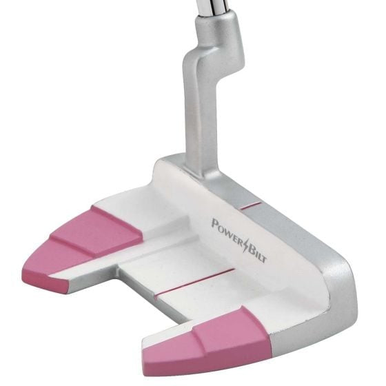 Women’s 34-Inch Mallet Golf Putter - Pink & White Forgiving Design