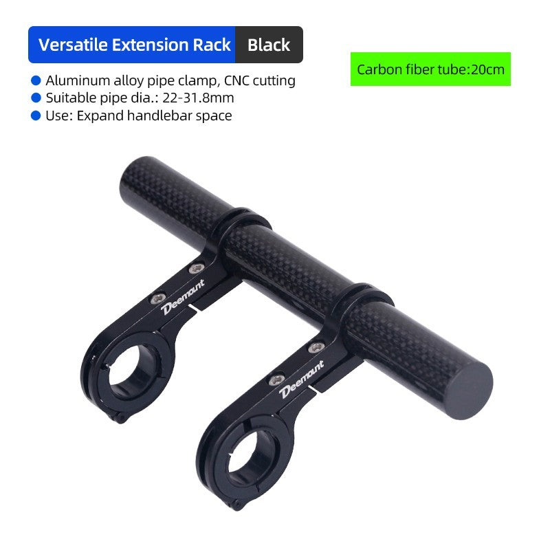 Bike Handlebar Extender Bar for Lights GPS Phone Mounts - Durable Aluminum