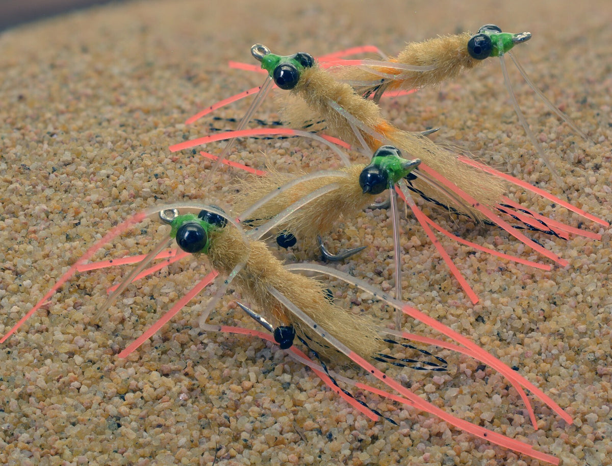 Saltwater Fly Fishing Hooks - Mustad Duratin Mantis Shrimp Pattern, Assorted Sizes