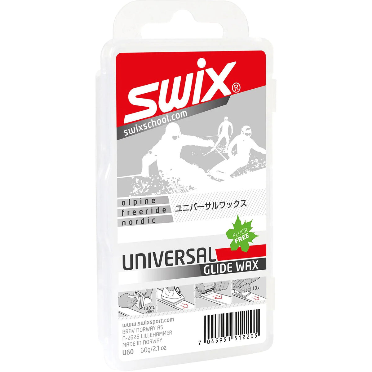 All Condition Ski & Snowboard Glide Wax 60g for Base Protection & Sliding