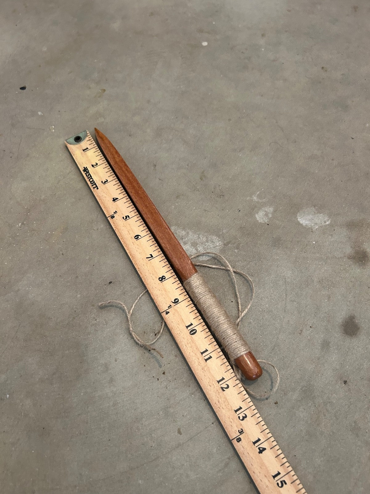 Decorative Wooden Assassin Stiletto Dagger - Cumaru, Handcrafted 12.25"