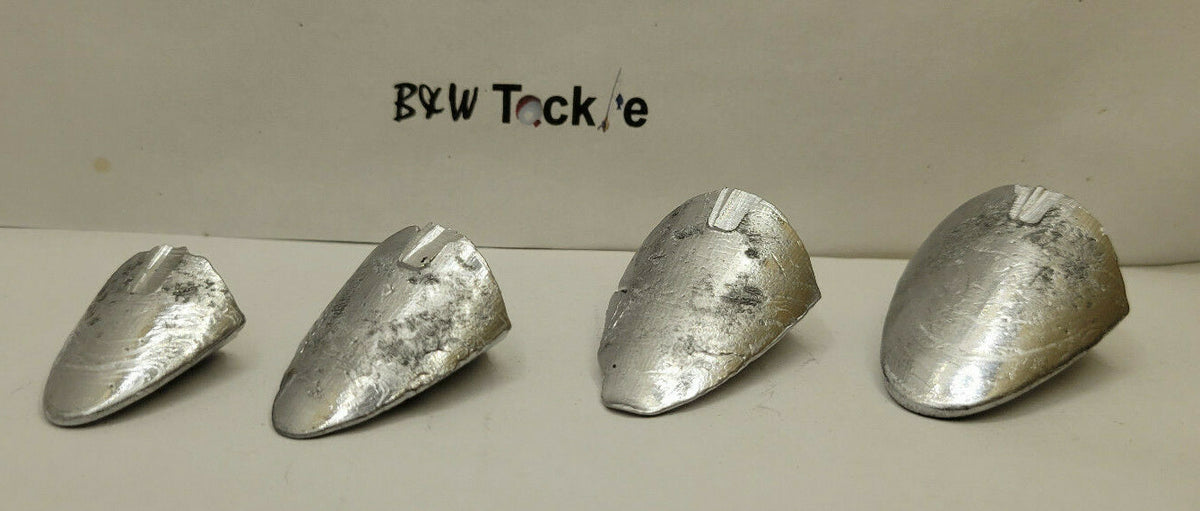 Surf Fishing Frog Tongue Sinkers - Lead Wedge Weights for Beach Casting