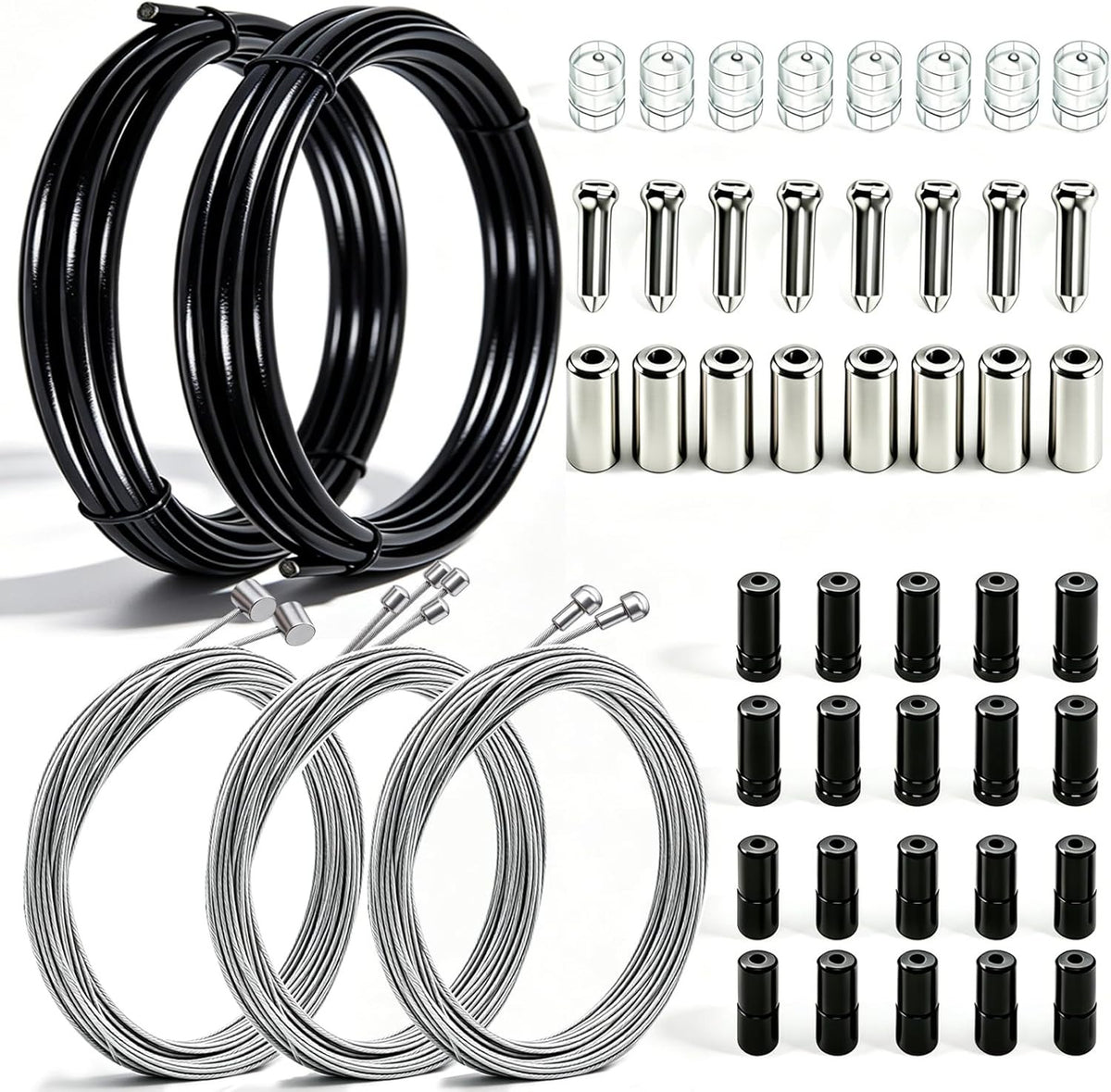 Bike Brake Cable & Housing Kit, Mountain & Road Bicycle Repair Set
