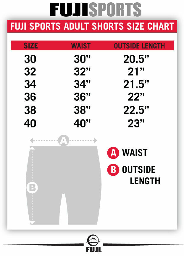 Mens MMA No Gi Grappling Fight Board Shorts - Light Weight Stretch Fabric