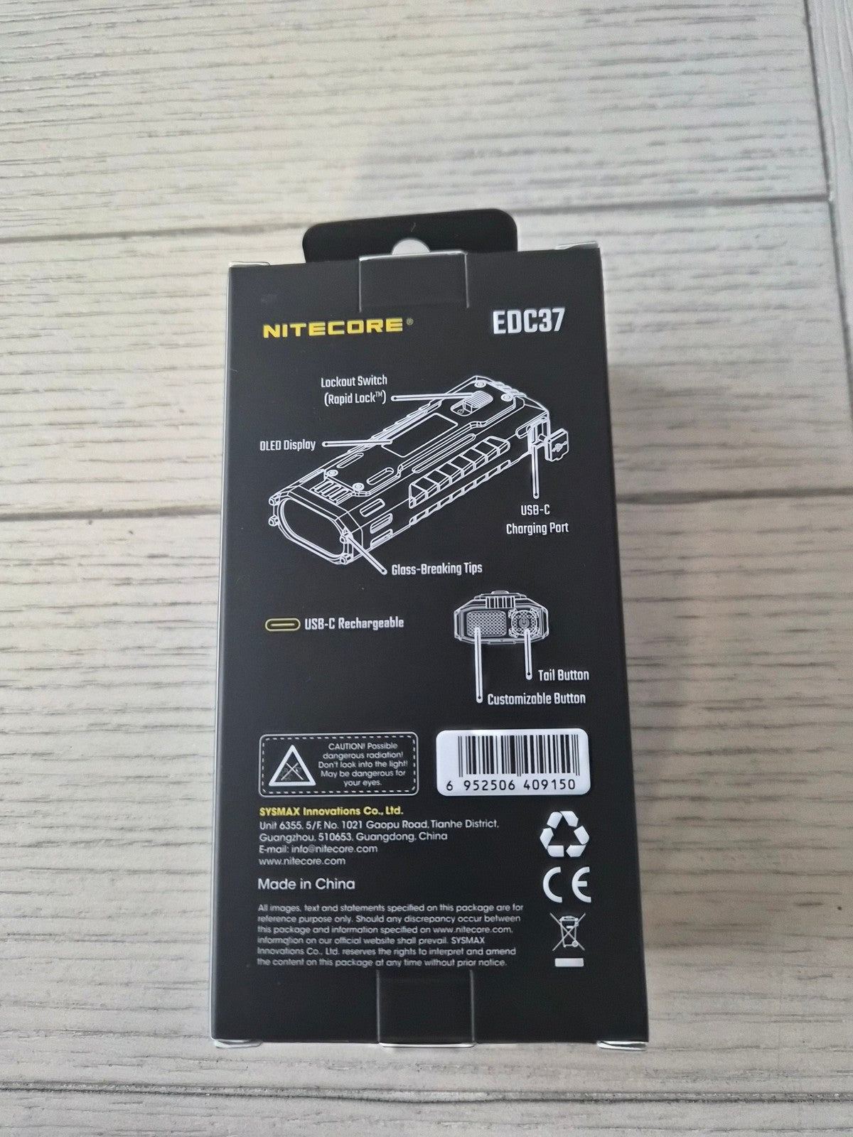 High Power LED Flashlight 8000 Lumens Compact EDC Torch