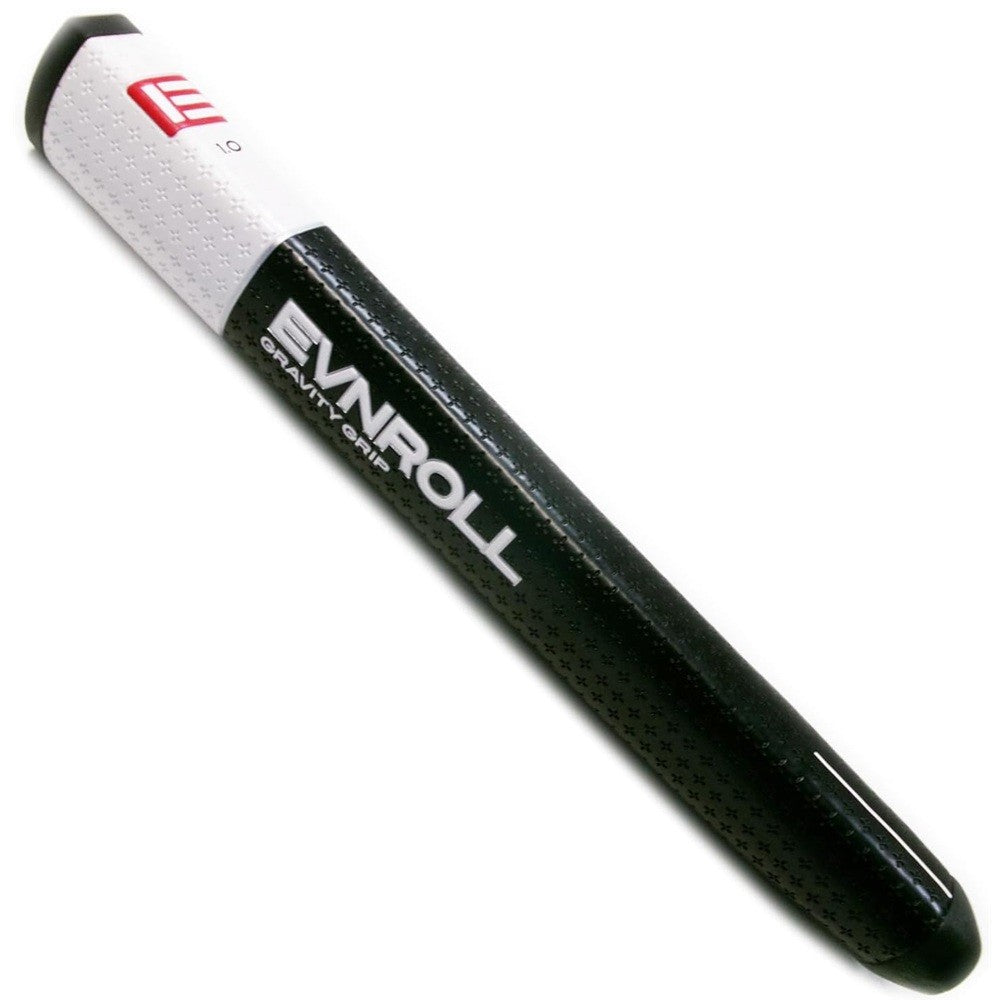 Evnroll Gravity Grip 1.0 Golf Putter Grip - Black White Stability & Feel