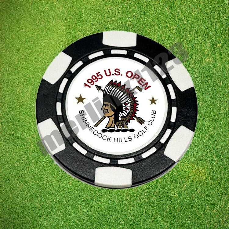 Magnetic Golf Ball Marker Poker Chip with High-Resolution Graphics - US Made
