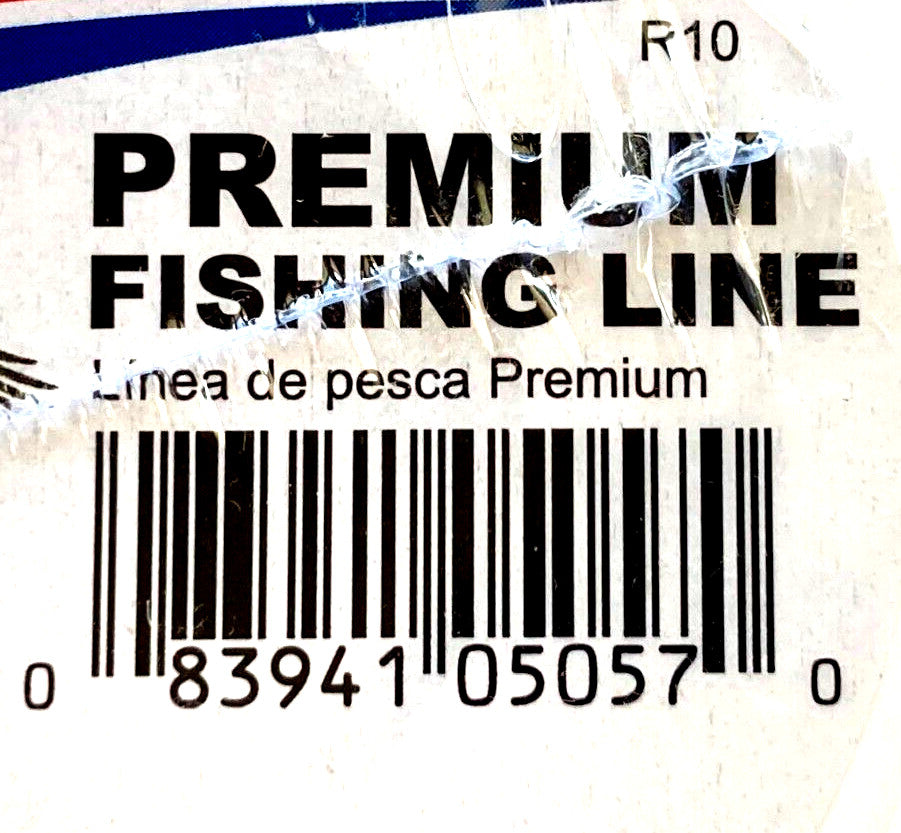 Premium 10lb Monofilament Fishing Line - Clear 1400 Yards Spool