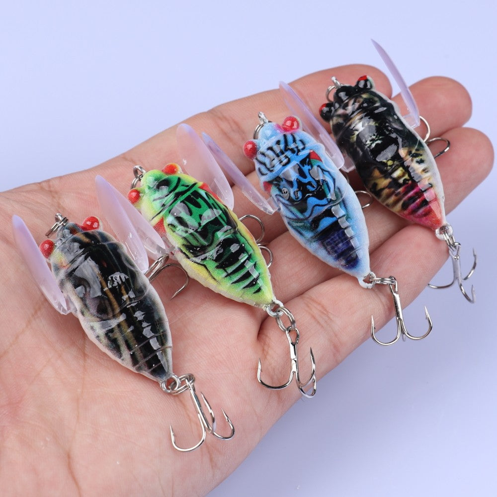 8pcs Topwater Fishing Lures Plastic Hard Bait Artificial Bionic Tackle Set